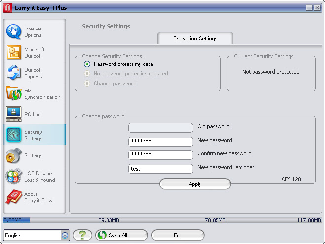 Security Settings